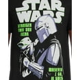thumbnail image 2 of Star Wars The Mandalorian Shirt Men's Grogu Wherever I Go He Goes Short Sleeve Graphic Tee, 2 of 4
