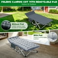 thumbnail image 3 of MOPHOTO 75'' Camping Cot, Portable Folding Bed for Adults,Folding Cots with Removable Pearl Pad,Folding Camping Cots with 2 Sided Mattress & Carry Bag, 3 of 9