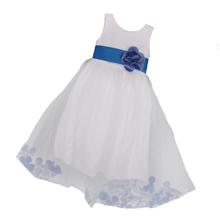 

Flower Girls Bridesmaids Dress Formal Party Pageant Dress Blue 12-13yrs