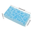 thumbnail image 4 of Unique Bargains 1 Pc Elephant Pattern Bath Sponge Body Scrubber Blue, 4 of 6