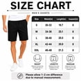thumbnail image 6 of ASUDESIRE 3 Pack Men's Shorts Waffle Textured Casual Shorts Athletic Drawstring Elastic Waistband 8" Inseam with Pockets, 6 of 6