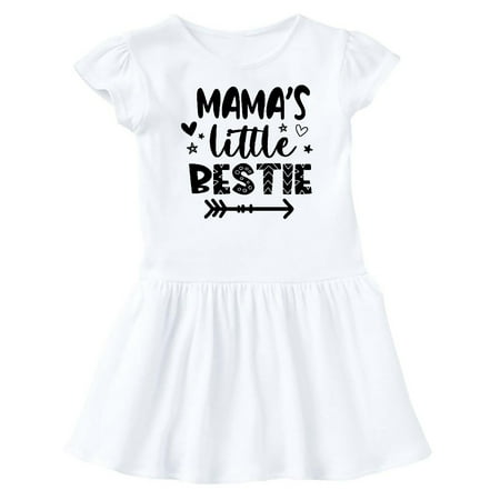 

Inktastic Mama s Little Bestie with Arrow and Hearts Gift Baby Girl Dress