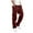 QA Red, variant on Mens Hiking Pants Lightweight Quick Dry Cargo Pants for Men 2025 Casual Elastic Waist Drawstring Workout Joggers Solid Color Loose Outdoor Hiking Cargo Trousers Sweatpants with Multi Pockets