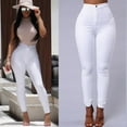 thumbnail image 5 of KelaJuan Women Pants, High Waist Leggings, Sexy Slim Pencil Skinny Pants Trousers, Solid Color Tummy Control Pants, 5 of 7