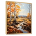 thumbnail image 2 of Designart "Autumn Sonata Birch Woods II" Floral Floater Framed Canvas Print, 2 of 7