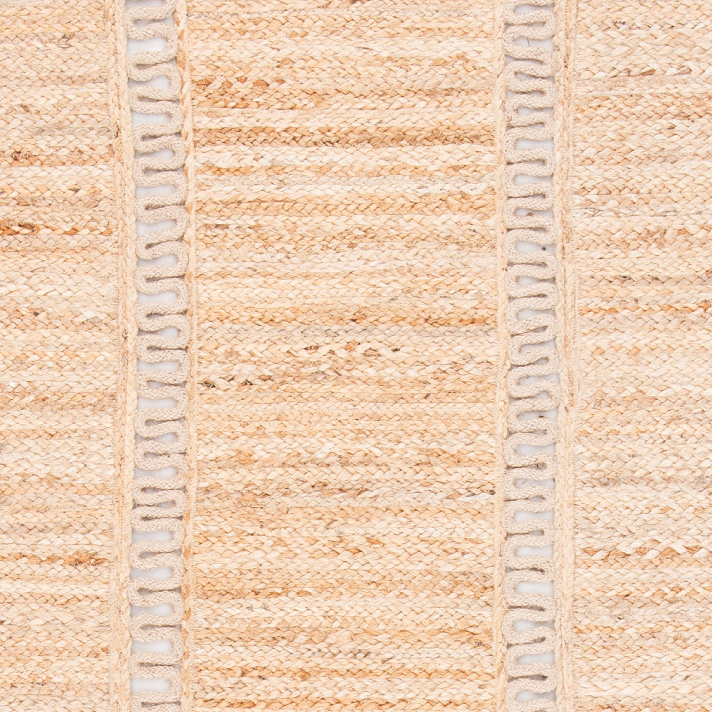 SAFAVIEH Natural Fiber Ladonna Geometric Jute Runner Rug, Beige, 2'6" x 8'