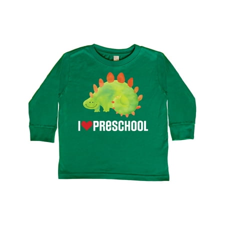 

Inktastic Preschool Dinosaur Back to School Gift Toddler Boy or Toddler Girl Long Sleeve T-Shirt
