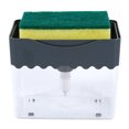 thumbnail image 3 of CAROOTU 2 In 1 Kitchen Liquid Soap Pumps Dispenser Sponge Holder Press Countertop Rack for Home, 3 of 7