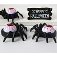thumbnail image 4 of Uutvmp Halloween Spider Tea Lights Novelty LED Flameless Spider Candle Holder Lights Horror Spider Back Skull Eyeball Candle Lamp Trick Toy Gift for Indoor Outdoor Party Yard House Decor, 4 of 4