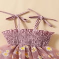 thumbnail image 4 of Combinaison en Tulle Imprimé Fleurs avec Bandeau Bowknot pour Bébé Filles 2 PCS Romper Set, 4 of 7