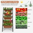 thumbnail image 3 of WYDK 5-Tier Vertical Garden Planter, 5-Layer Raised Garden Bed with 5 Detachable Planter Boxes & Metal Frame, Indoor Outdoor Elevated Planting Containers for Flower Vegetables Fruit Herbs（Brown）, 3 of 13