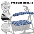 thumbnail image 5 of HELLHERO Stain Proof Walker Rollator Seat Back Cover Seat & Back Covers & Blue Camouflage Stretchable Material for Elderly Adults Fits Rollators, 5 of 7