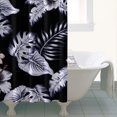 thumbnail image 5 of Botanical Floral and Autumn Leaves Curtain – Watercolor Nature Print for Vintage-Inspired Bathroom Aesthetic, 5 of 5