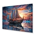 thumbnail image 2 of Designart "Waters Boat Magical I" Transportation Metal Art Print, 2 of 5