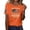 Orange, variant on United States T-Shirts for Women Short Sleeve Round Neck United States Flag T-Shirt Celebration United States Shirt Fashion Going Out Tee,Orange(XXXL)