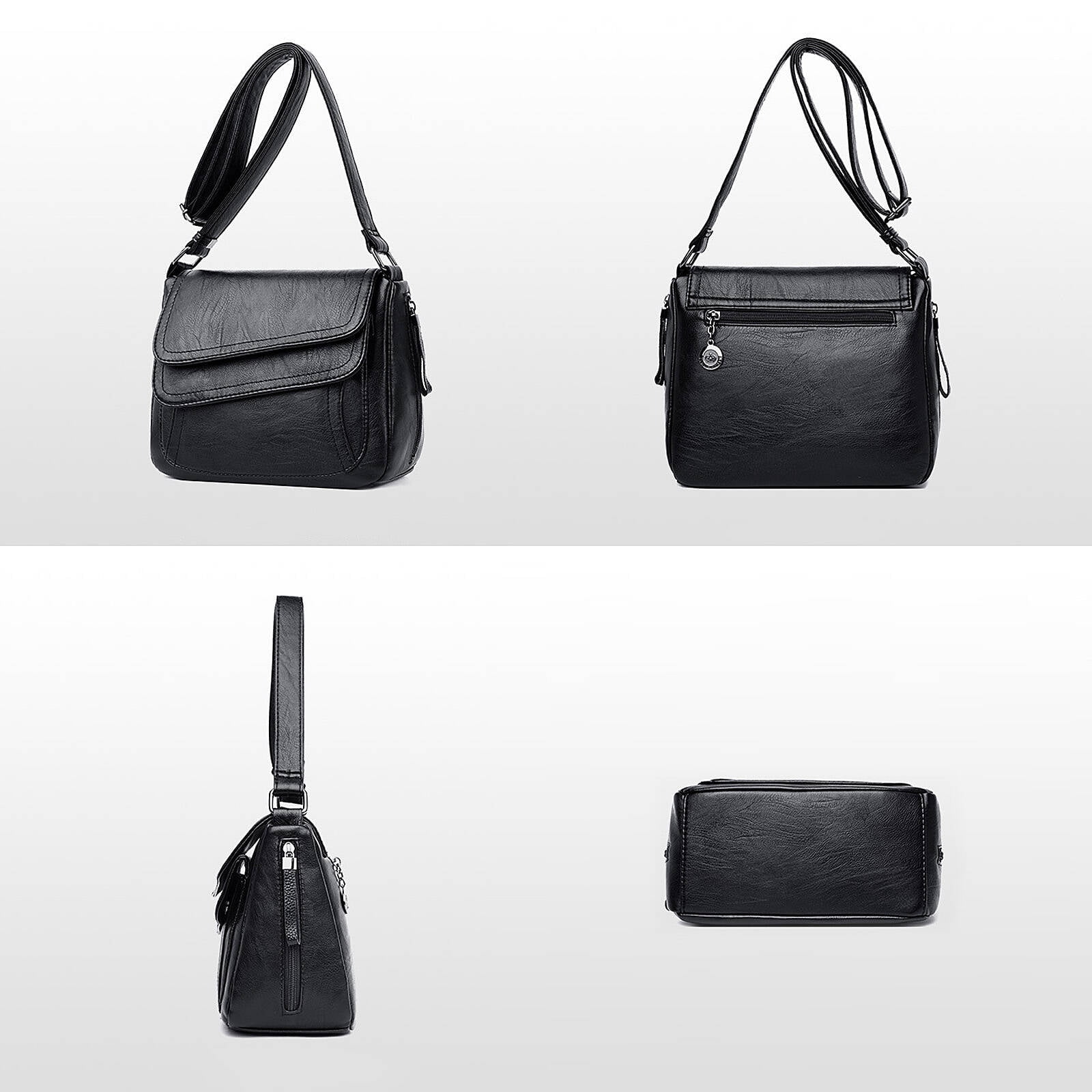 GASTROPOD 2026 New Purses for Women Side Zipper Pockets Cross Body Bag for Woman for Travel,Shopping,Daily Convenient Pocket Design Shoulder Bag for Women Black