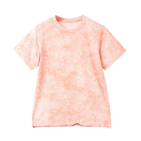 

MQLKF Children s Summer Batik Printed Quick Drying Tops Boys Girls Short Sleeved T Shirt Beautiful Comfortable Girls T Shirts