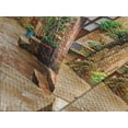 thumbnail image 4 of Ambesonne Italy Quilted Bedspread Set 3 Pcs, Old Stone Street Houses, Queen Size, Multicolor, 4 of 5