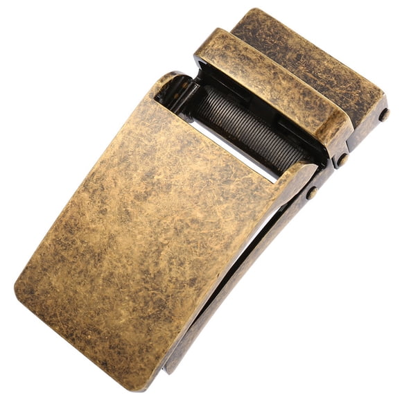 HONITANO 2Set Automatic Buckle Belts for Men Light Brown Alloy Mens Belt Buckle Square Design for Professional Dress