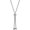 Silver, variant on Stainless Steel Beaded Adjustable Long Tassel Dress Sweater Chain Necklace
