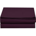 thumbnail image 1 of Mocassi 1500 Thread Count (3 Pack) Flat Sheet,Queen, Purple, 1 of 3