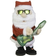 Holiday Time Animated Santa Playing Guitar Plush, 13"