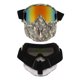 thumbnail image 1 of Gafas de Máscara Facial para Motocicleta a Prueba de Viento y Rayos UV Hebilla Ajustable Almohadillas de Esponja Adecuadas para Ciclismo Viajes y Actividades Al Aire ANGGREK  Otros, 1 of 8