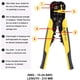 thumbnail image 4 of Alicates Pelacables, Cortador De Cables Multifuncional 5 En 1, Terminal Autoajustable Automático, Herramienta De Trinquete De Bricolaje, Crimpadora De Cables Con Pelado, Corte De Crimpado, Hasta 10-24 AWG / 6-0,5 Mm, Herramientas Manuales BANYUO  Electrónica, 4 of 6