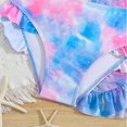 thumbnail image 4 of Girls Swimsuit Set 3 Piece Bikini Swimwear Set with Cover up Skirt Cute Printed Bathing Suit For Girls 5-6T, 4 of 5
