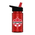 thumbnail image 1 of 16 OZ CANADA SOCCER WATER BOTTLE WITH STRAW AND SPOUT, 1 of 1