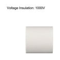 thumbnail image 4 of Uxcell 5 Pcs Ceramic Tubing Insulated Electronic Wire Bundle Heat Insulation Protection Single Bore 25mmx25mm, 4 of 6