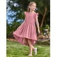thumbnail image 3 of Vestido Arshiner de fiesta de verano para niñas, color rosa, 11-12 años, 3 of 7