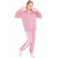 thumbnail image 2 of Arshiner Girls 2 Piece Outfits Sweatsuits Zip Up Hoodie Sweatshirt and Sweatpant Athletic Tracksuit Jogger Set, 2 of 6