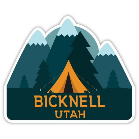 

Bicknell Utah Souvenir 4-Inch Fridge Magnet Camping Tent Design