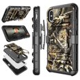 thumbnail image 1 of Tekcoo For iPhone XS Max Case / (6.5") iPhone XS Max Holster Clip, [Hoplite] Shock Absorbing [Camo] Secure Swivel Locking Belt Defender Full Body Kickstand Carrying Camouflage Cases Cover, 1 of 6