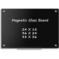 thumbnail image 5 of Black Dry Erase Board, 48'' x 36'' Magnetic Large Black Glass Board Frameless Wall Mounted Glass Whiteboard for Office, School & Home with 1 Acrylic Marker Tray & 3 Strong Magnet, 5 of 6