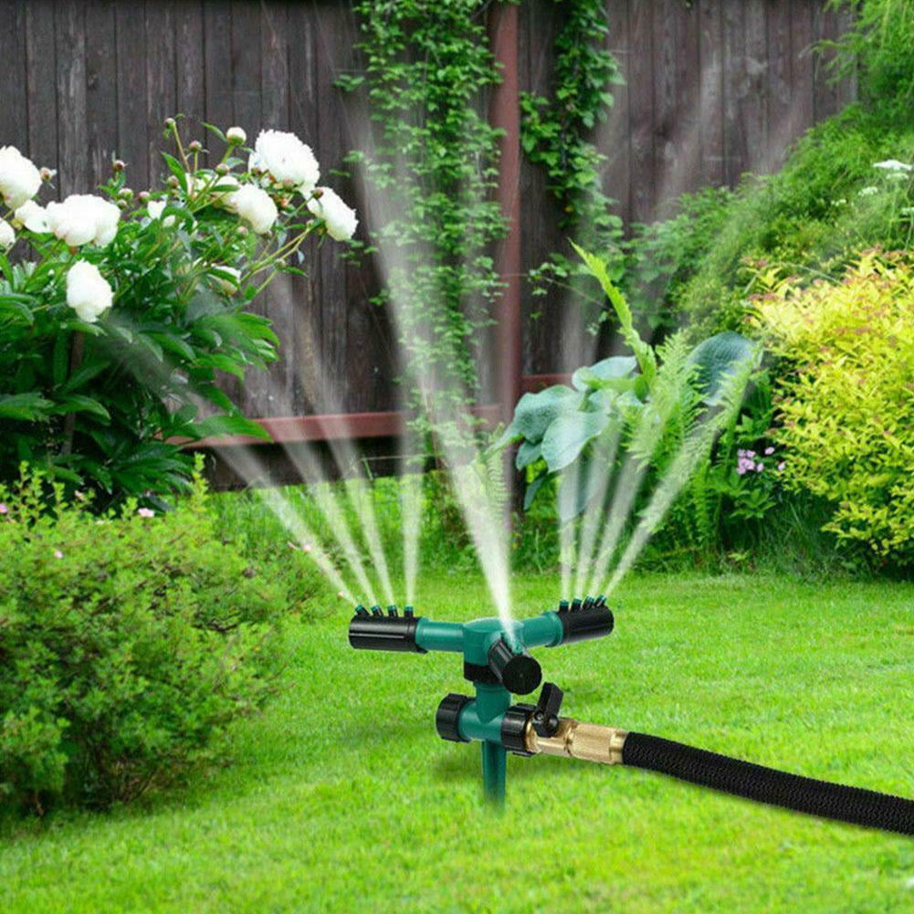 HD Brass Lawn Sprinkler Head for Sledge base adjustable rotating garden 