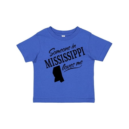 

Inktastic Someone in Mississippi Loves Me Gift Toddler Boy or Toddler Girl T-Shirt