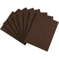 softtouch 4 1/2" x 6" Cut-to-Size Self-Stick Felt Furniture Pads, Brown (8 Pack)