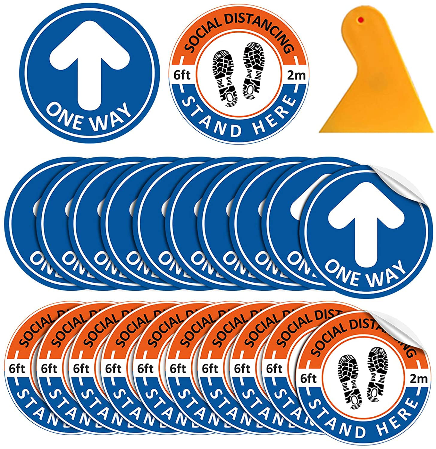Arrow Stickers Social Distancing Floor Sticker/Decals Anti Slip 