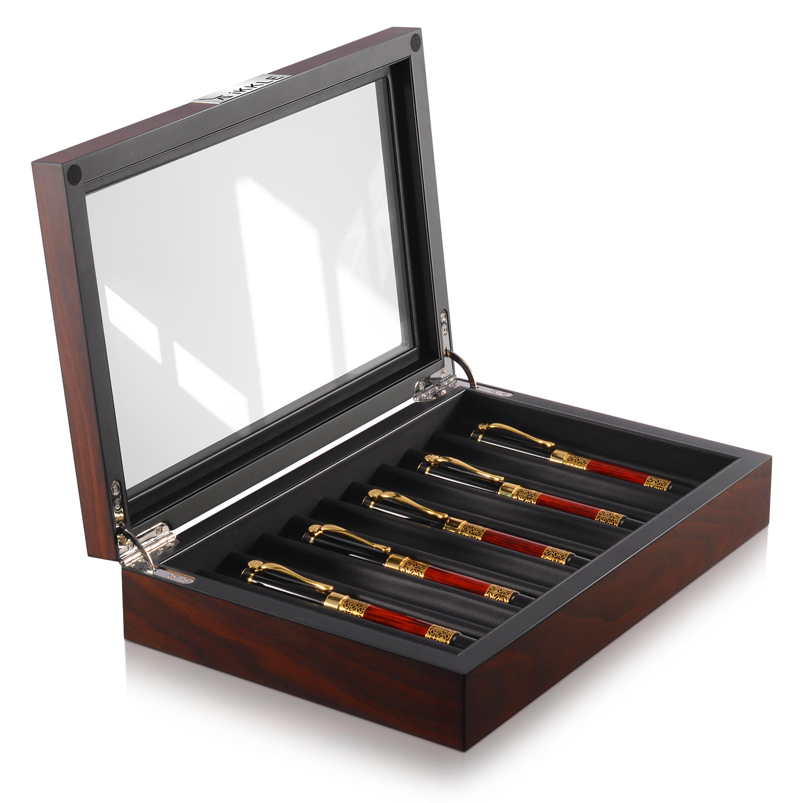 Fountain Pen Wood Display Case Holder Storage Collector Organizer Box LP 