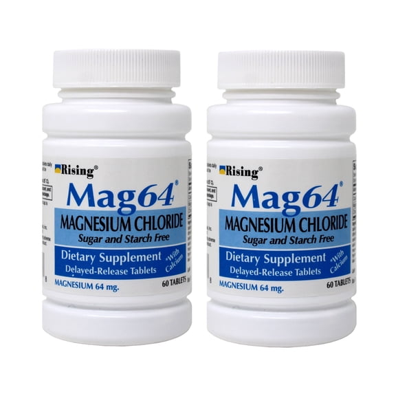 Mag64 Magnesium Chloride Enteric Coated Tablets - 60 Ea, 2 Pack