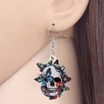 thumbnail image 4 of Pendientes Colgantes Con Gráficos Navideños 4/3 Pares Regalos Acrílica Terror, 4 of 8