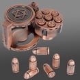 thumbnail image 1 of Juego de dados CZYY Metal Polyhedral Bullet 7 con contenedor para revólver, 1 of 9