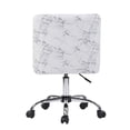 thumbnail image 5 of CRO Decor Office Chairs Fabric Rolling Home Desk Chair in White, 5 of 8