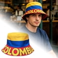 thumbnail image 2 of 2026 New National Flag Bucket Hat, Unisex Breathable Sun Protection Hat, Packable Wide Brim Fisherman Cap for Soccer Fans Outdoor Hiking Travel, 2 of 8