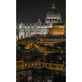 thumbnail image 2 of Frank, Assaf 21x32 White Modern Wood Framed Museum Art Print Titled - Vatican city with St. Peters Basilica, Rome, Italy, 2 of 4