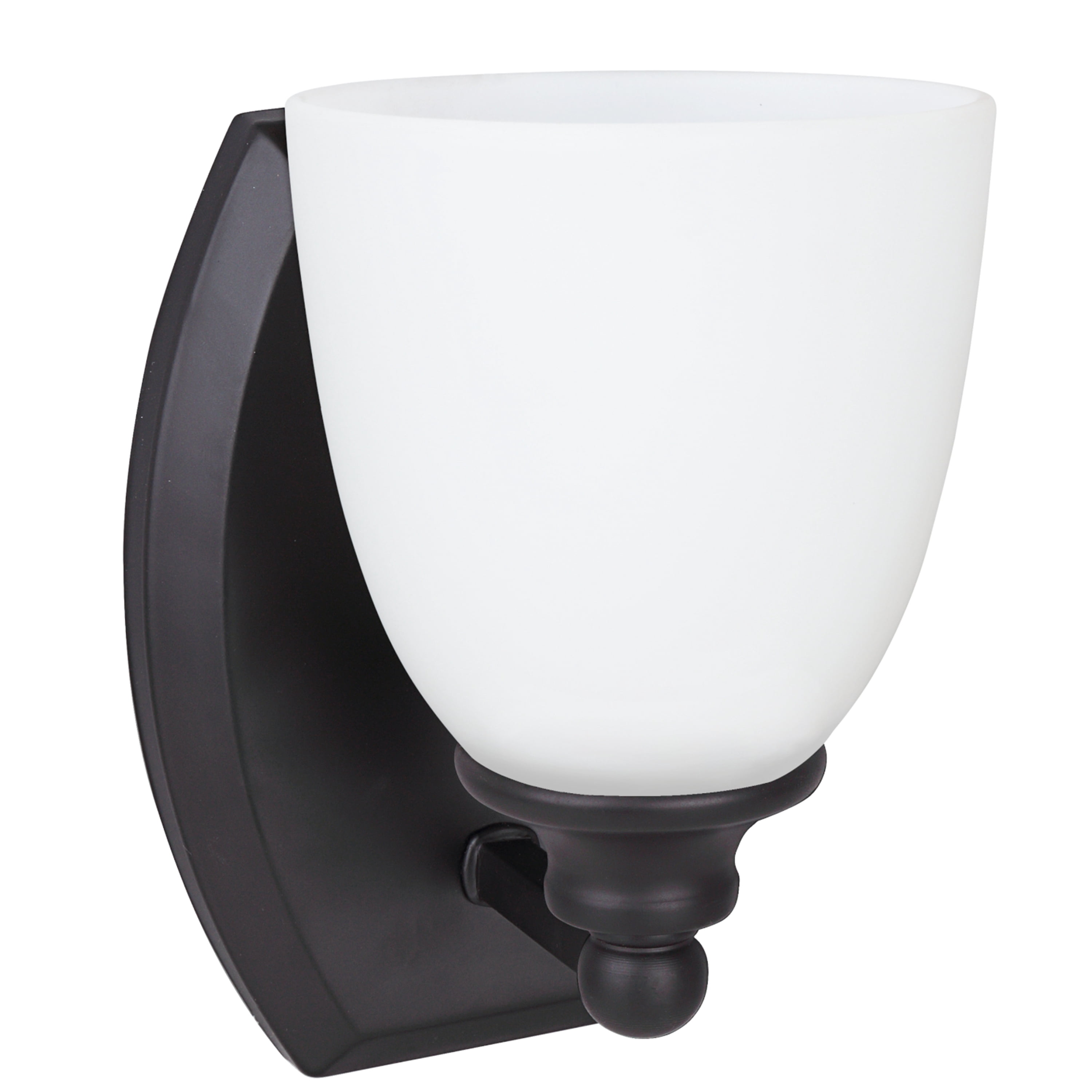 Aspen Creative 62210, One-Light Metal Bathroom Vanity Wall Light Fixture, 5-1/2" Wide, Transitional Design in Oil Rubbed Bronze