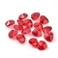 thumbnail image 1 of 200pc Romantic Valentines Ideas Glass Charms Faceted Heart Charm Red 14x14x8mm Hole: 1mm, 1 of 2