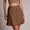 F-21Brown, variant on ZHOGXU Women Skirt Summer High Waist Solid Color Lace Trim A Line Fashion Comfortable Skirt For Casual Daily Wear,Beige,L